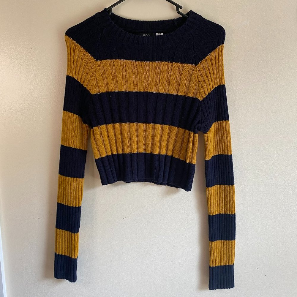 BDG Cropped Striped Sweater